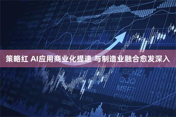 策略红 AI应用商业化提速 与制造业融合愈发深入