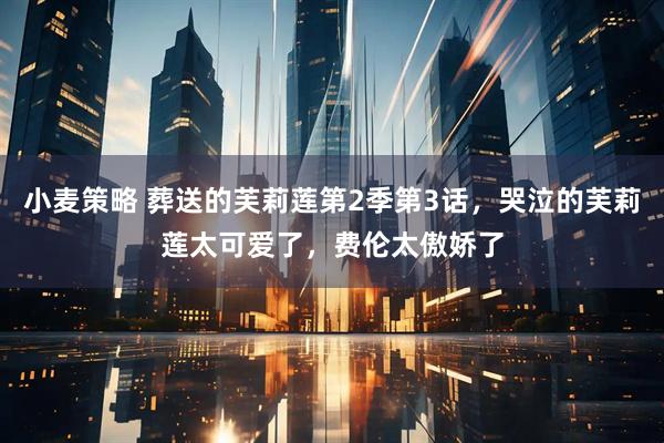 小麦策略 葬送的芙莉莲第2季第3话，哭泣的芙莉莲太可爱了，费伦太傲娇了