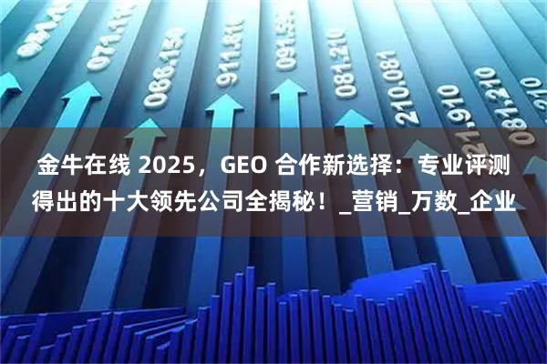 金牛在线 2025，GEO 合作新选择：专业评测得出的十大领先公司全揭秘！_营销_万数_企业